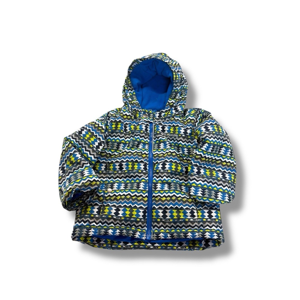 COLUMBIA - Toddler unisex  Winter Hooded Jacket Coat- blue - Sz 3T